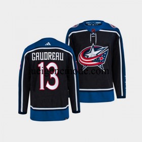 Herren Columbus Blue Jackets Eishockey Trikot Johnny Gaudreau 13 Adidas 2022-2023 Reverse Retro Marine Authentic